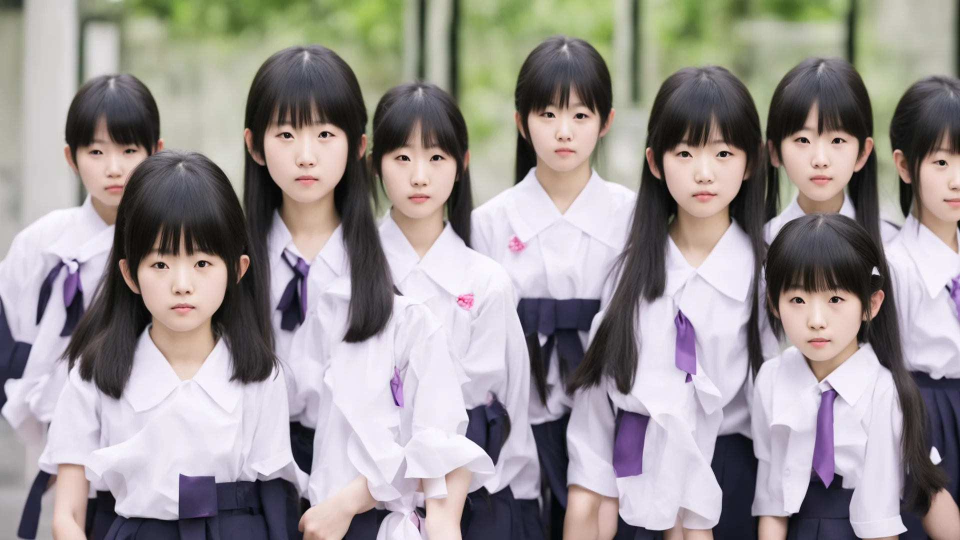 group of japanese school girls  good looking trending fantastic 1 wide