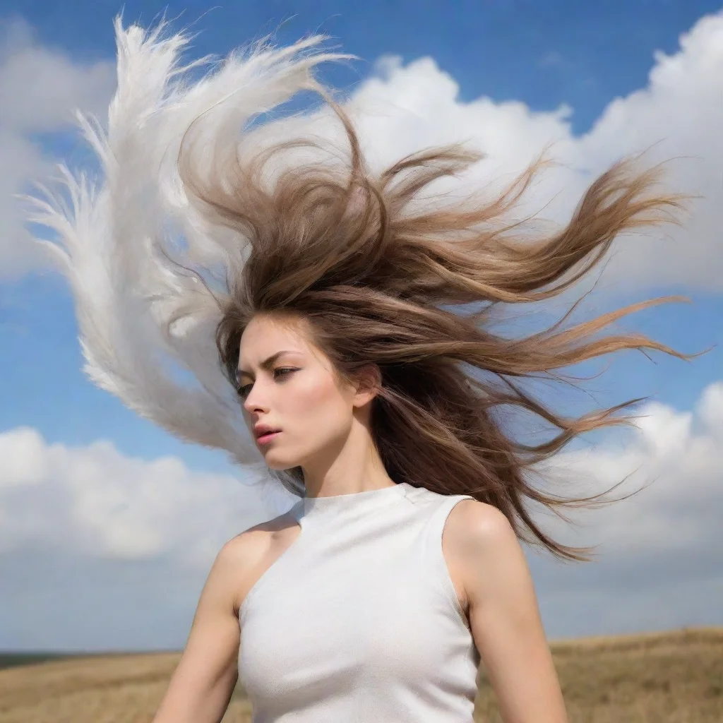 gust of wind shaped as a female