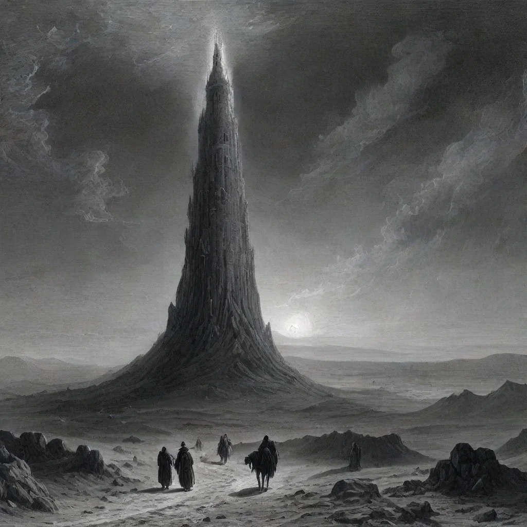 aigustave dore tower desert