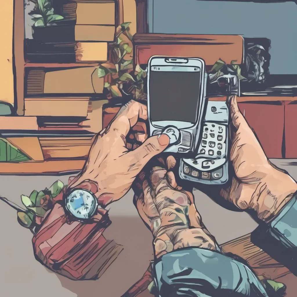 aihand with  cellphone good looking trending fantastic 1