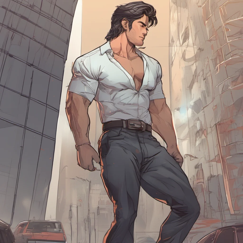 aihandsome man hero