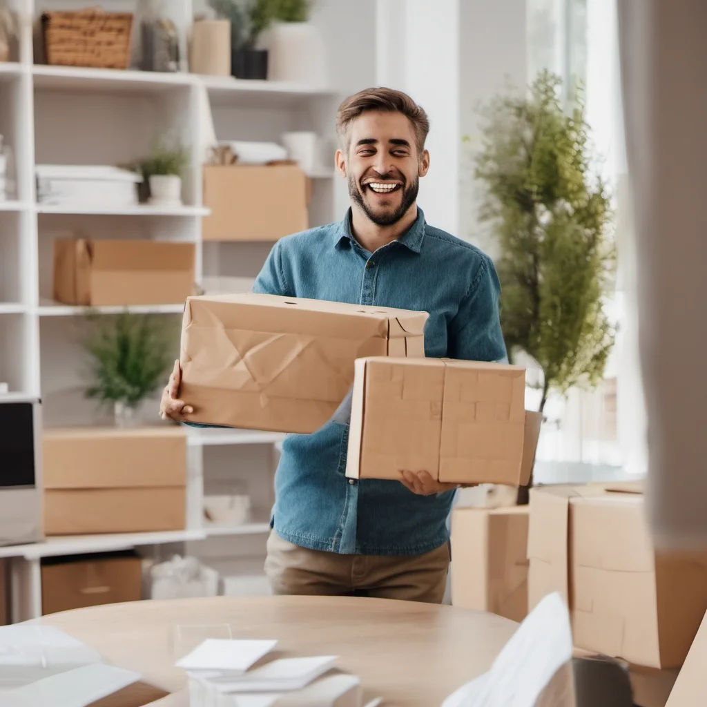 aihappy person receiving a parcel through the mail good looking trending fantastic 1