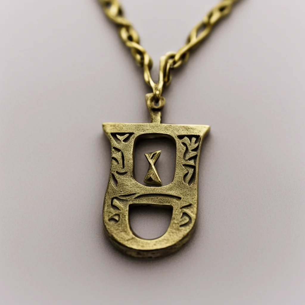 aihebrew letter heh pendant amazing awesome portrait 2
