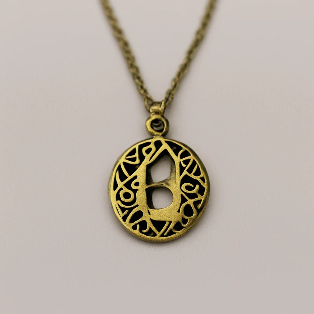 hebrew letter heh pendant confident engaging wow artstation art 3