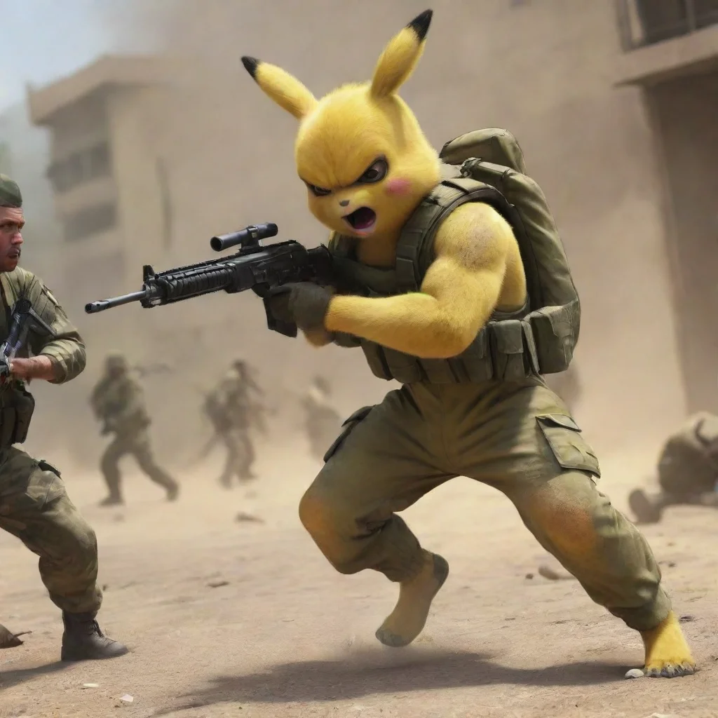 aihigh contrast a angry guerilla militia soldier fighting sonichu in a warzone hd 4