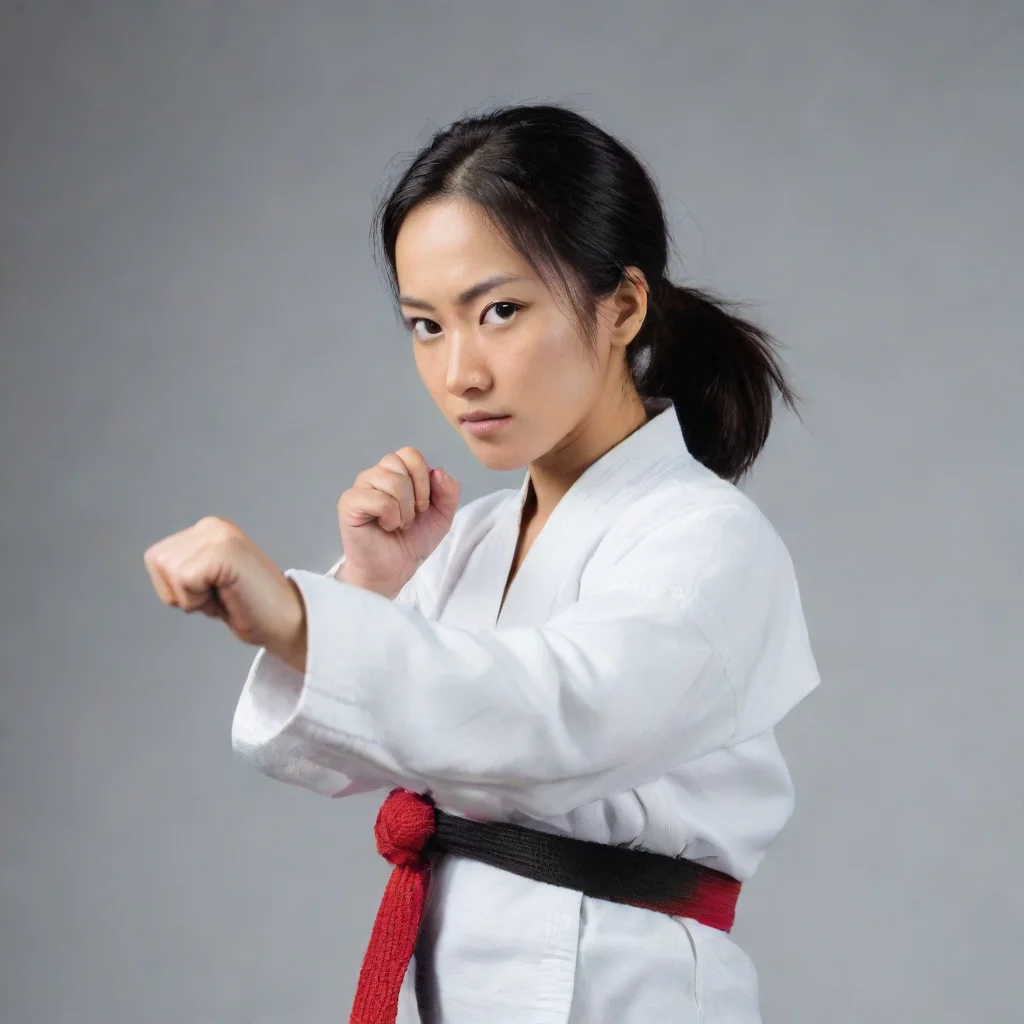 aihigh contrast a female martial arts master 4
