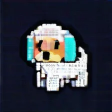 high contrast a kawaii puppy 4