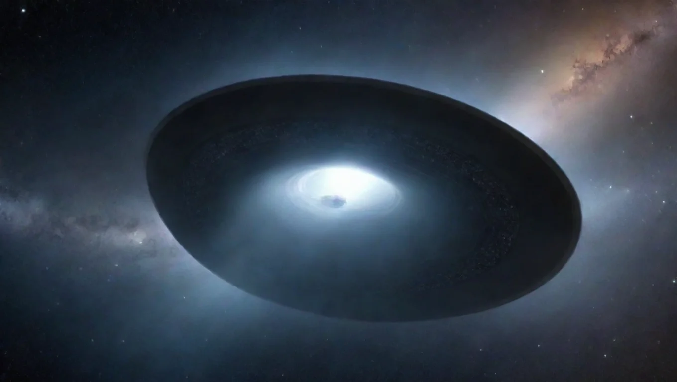 aihigh contrast alien ufo spacecraft going into wormhole 4 widescreen