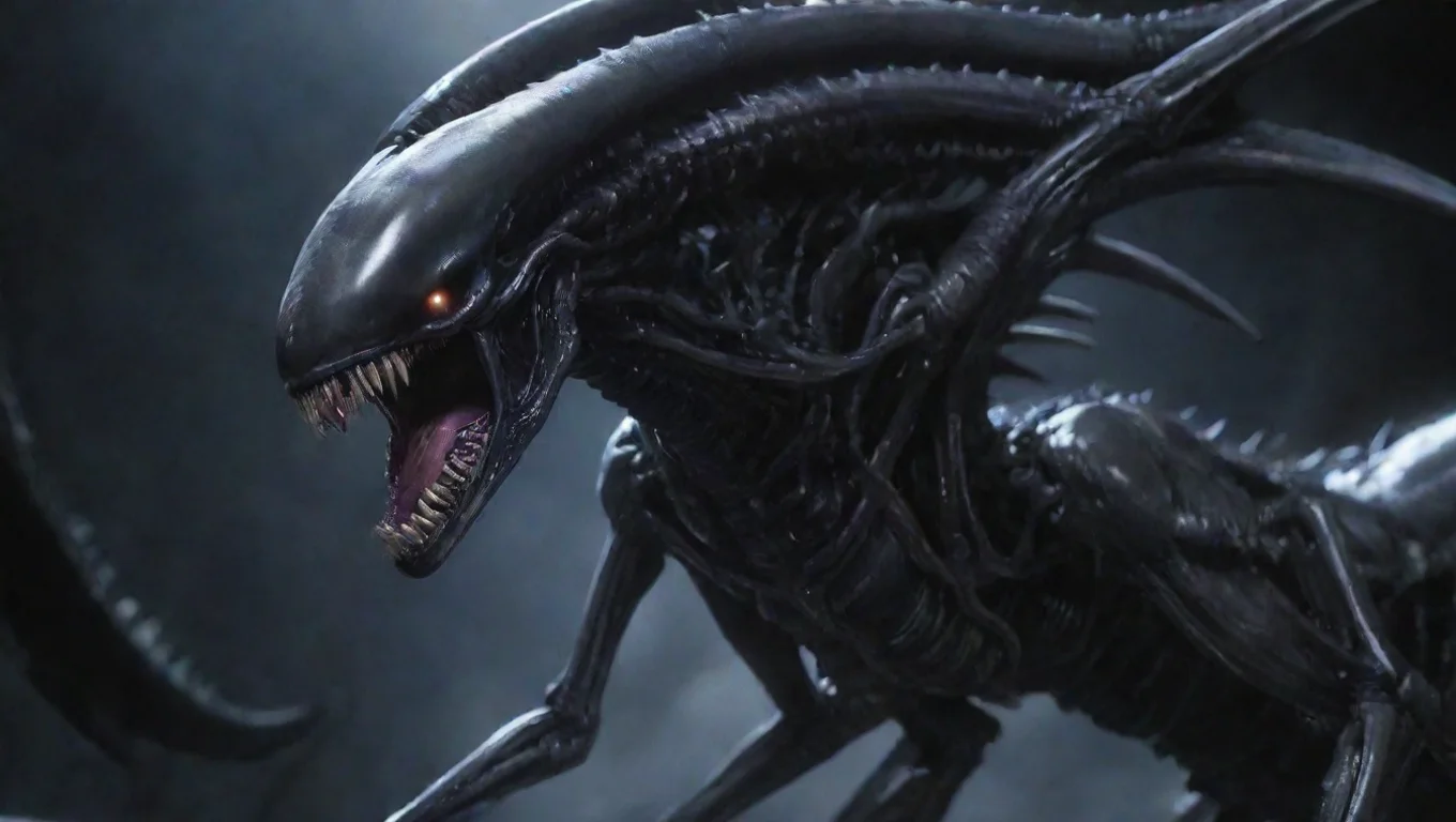 aihigh contrast alien xenomorph queen anime sweet 4 widescreen