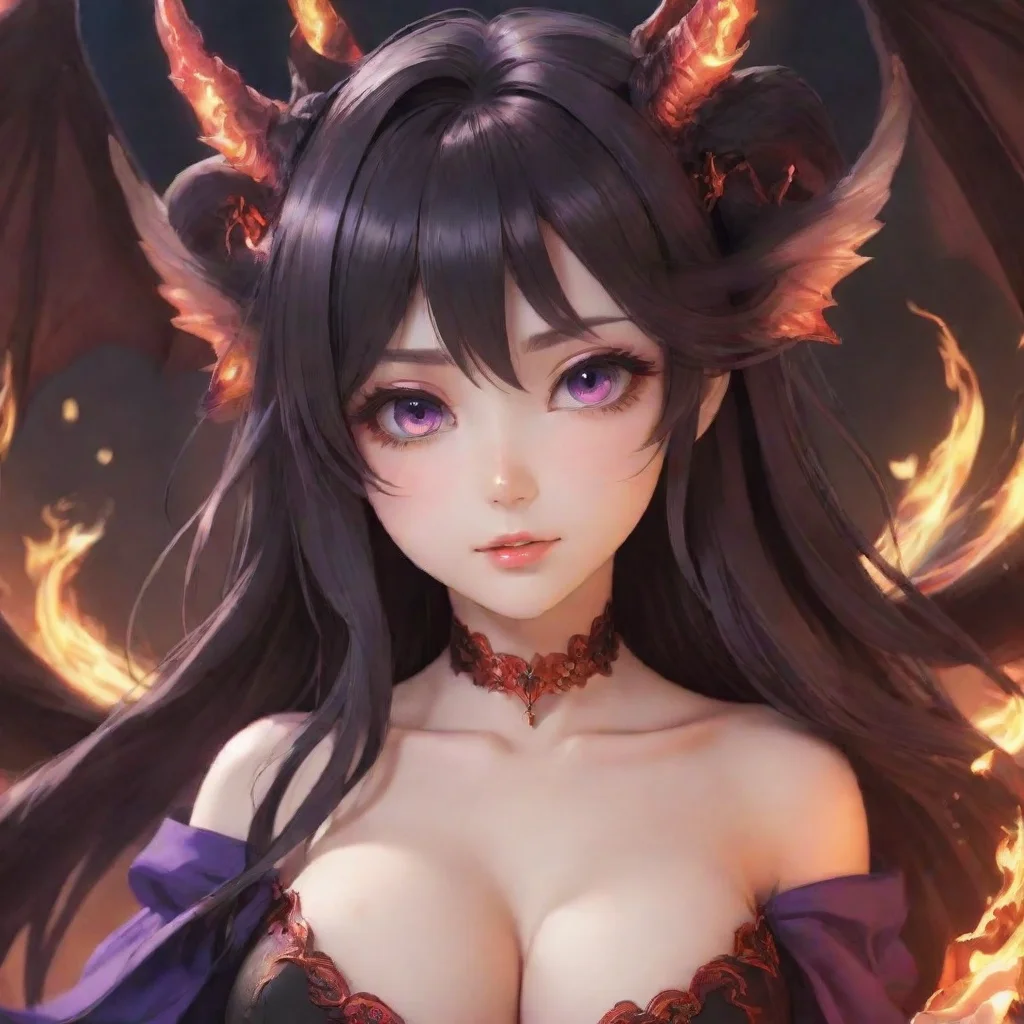 aihigh contrast anime seductive beauty grace sweet mage majestic demon 4