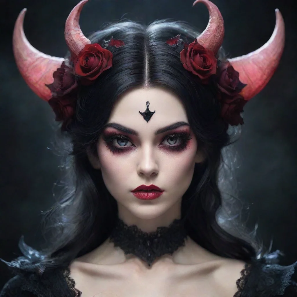 aihigh contrast beauty grace evil god demon feminine 4