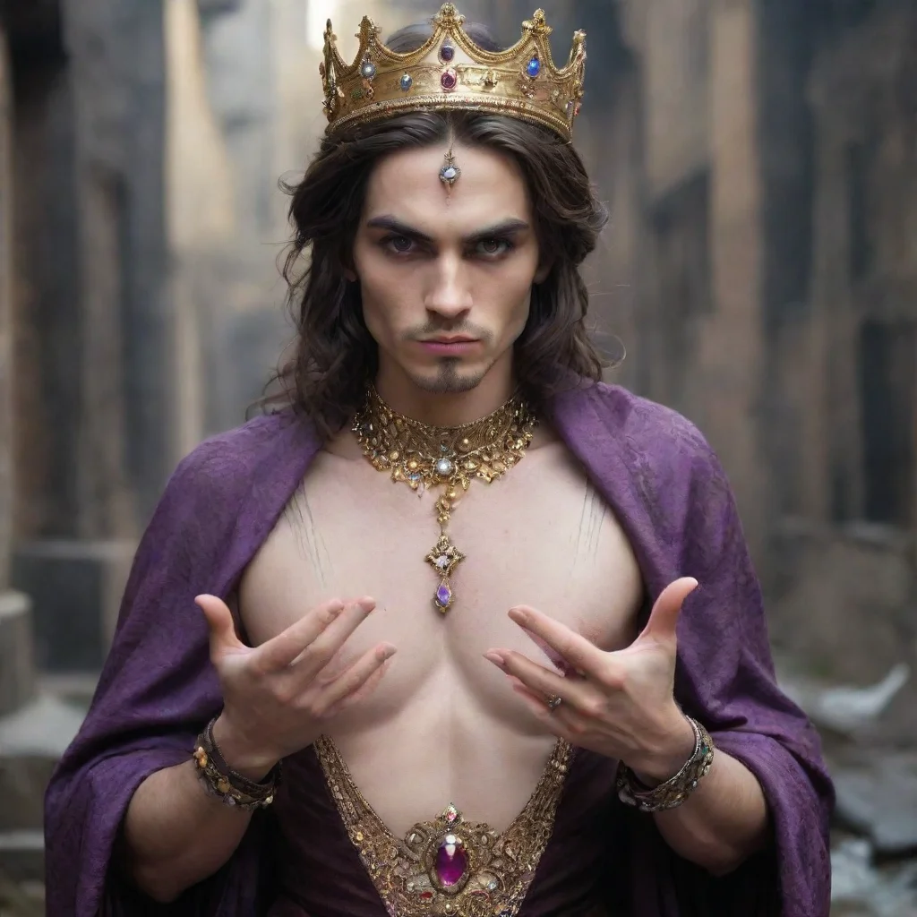 aihigh contrast beggar handsome masculine feminine princess king sweet evil 4