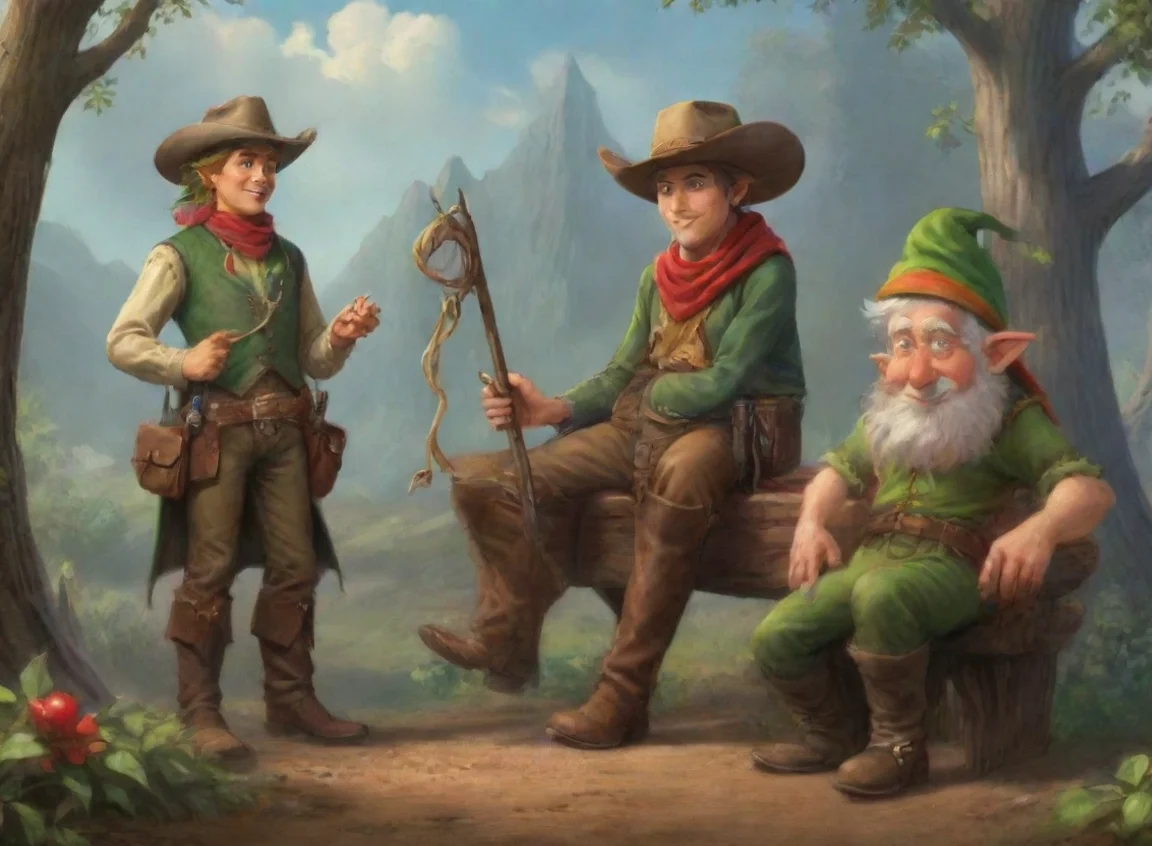 aihigh contrast cowboy and elves hd 4 landscape43