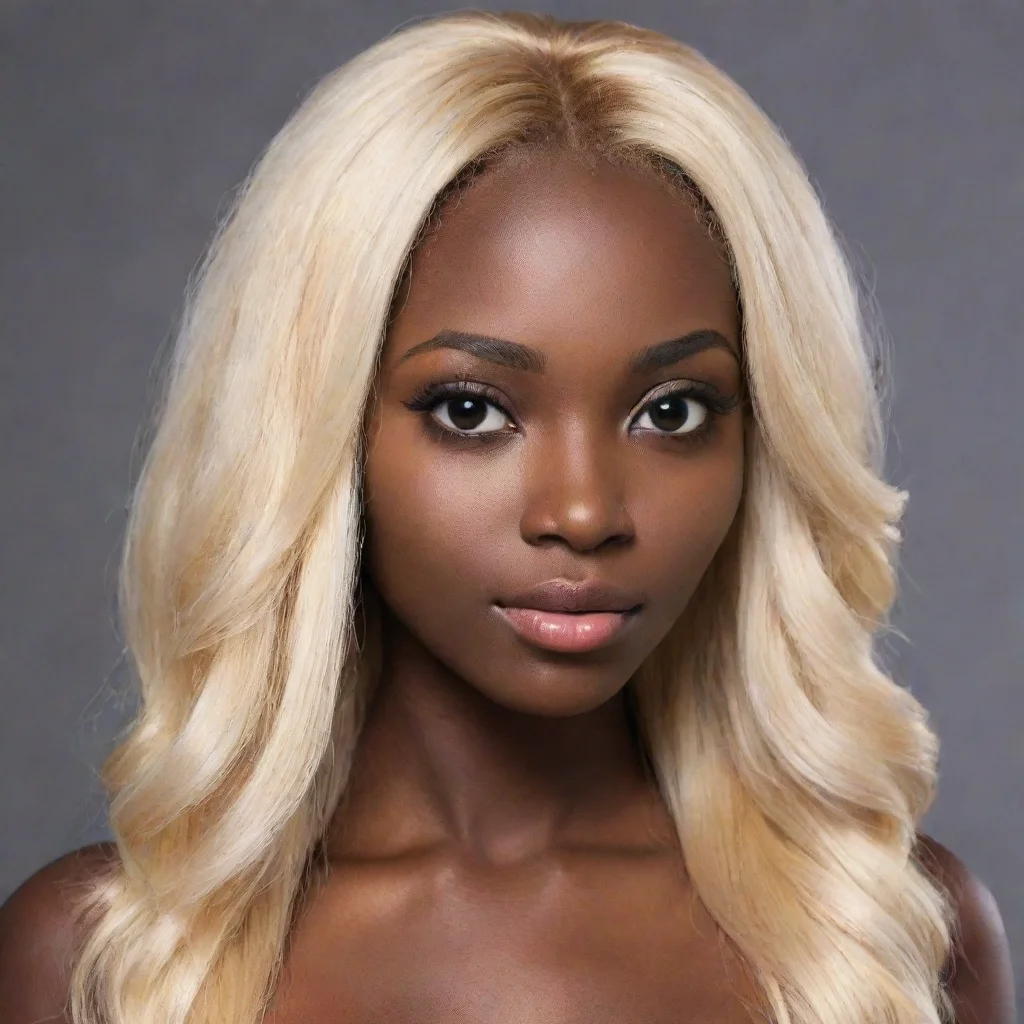 aihigh contrast dark skin long blonde 4