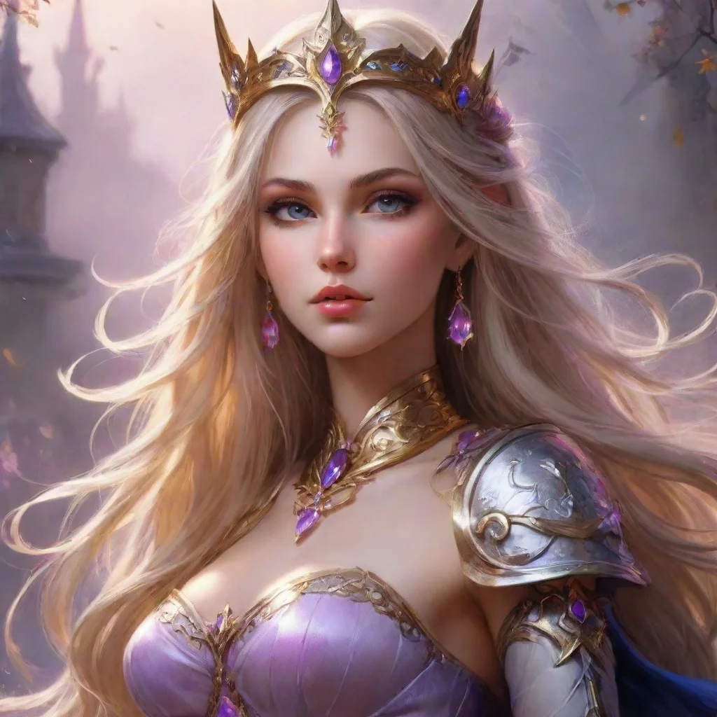 aihigh contrast fantasy art warrior sweet princess mage majestic feminine beauty grace artistic 4