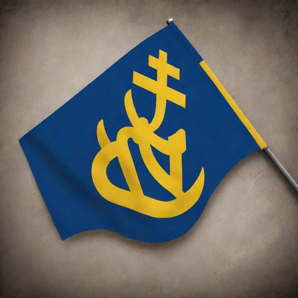 aihigh contrast flag of swedish space marines. 4