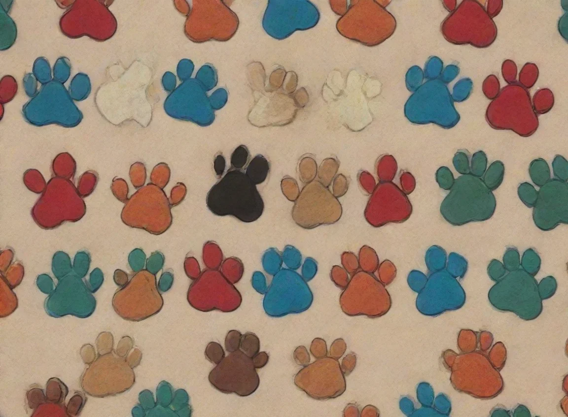 high contrast gucci patterns with dog paws hd pop art 4 landscape43