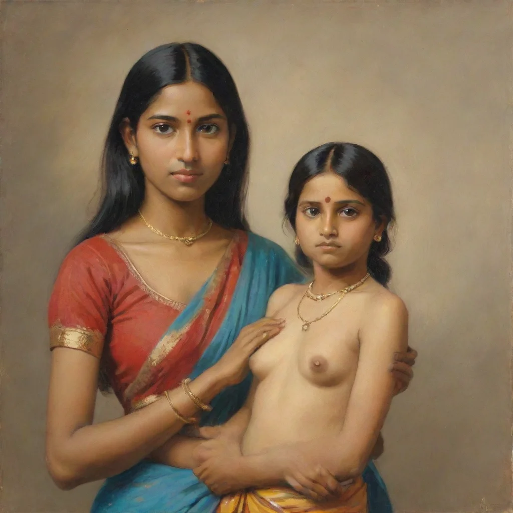 aihigh contrast indian young woman with a small figure.  4
