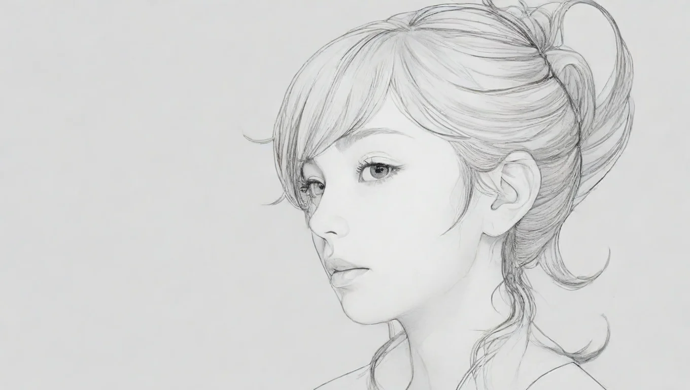 high contrast line art 4 widescreen