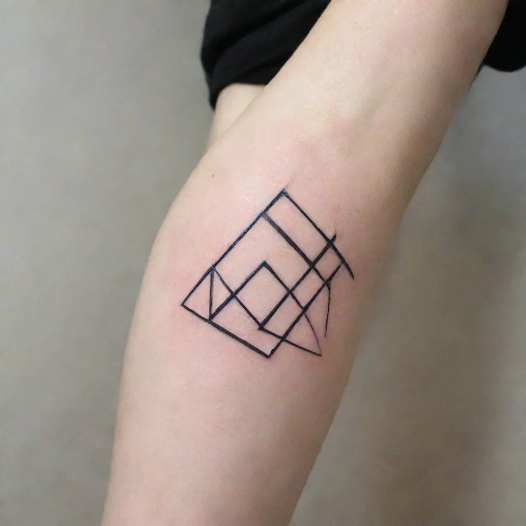 aihigh contrast linear geometric tattoo 4