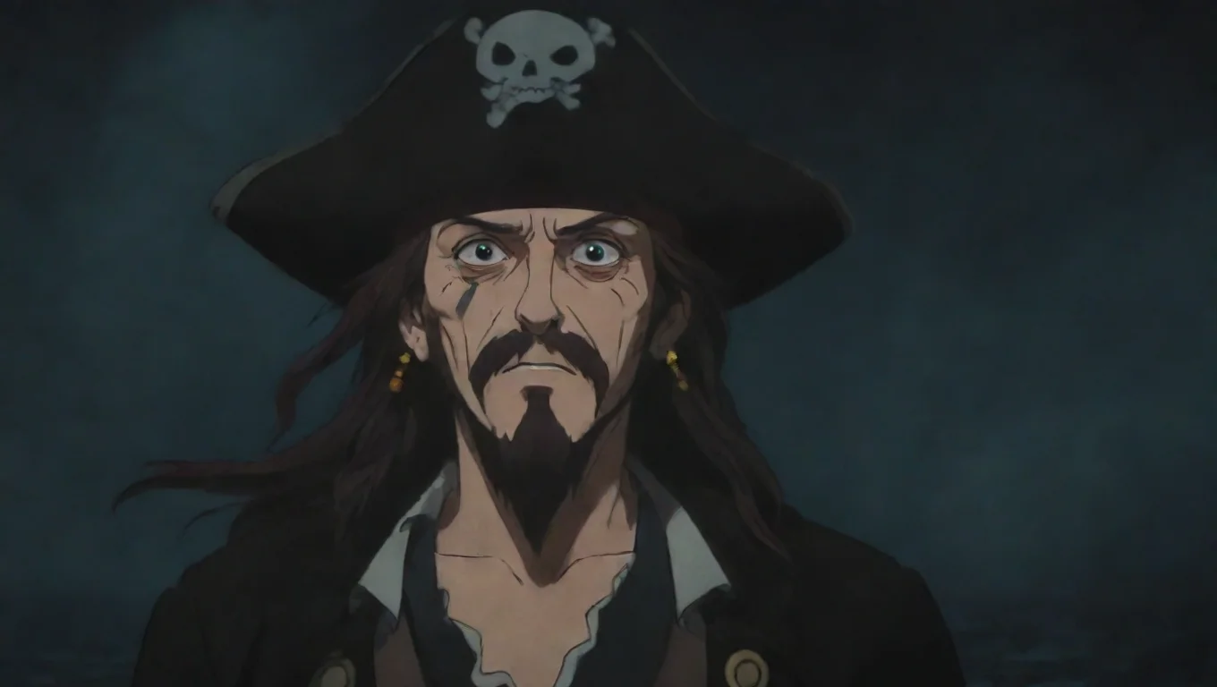 aihigh contrast nervous pirate talking to captain hd ghibli anime aesthetic dark horror 1800 vibe pirates ruthless 4 widescreen