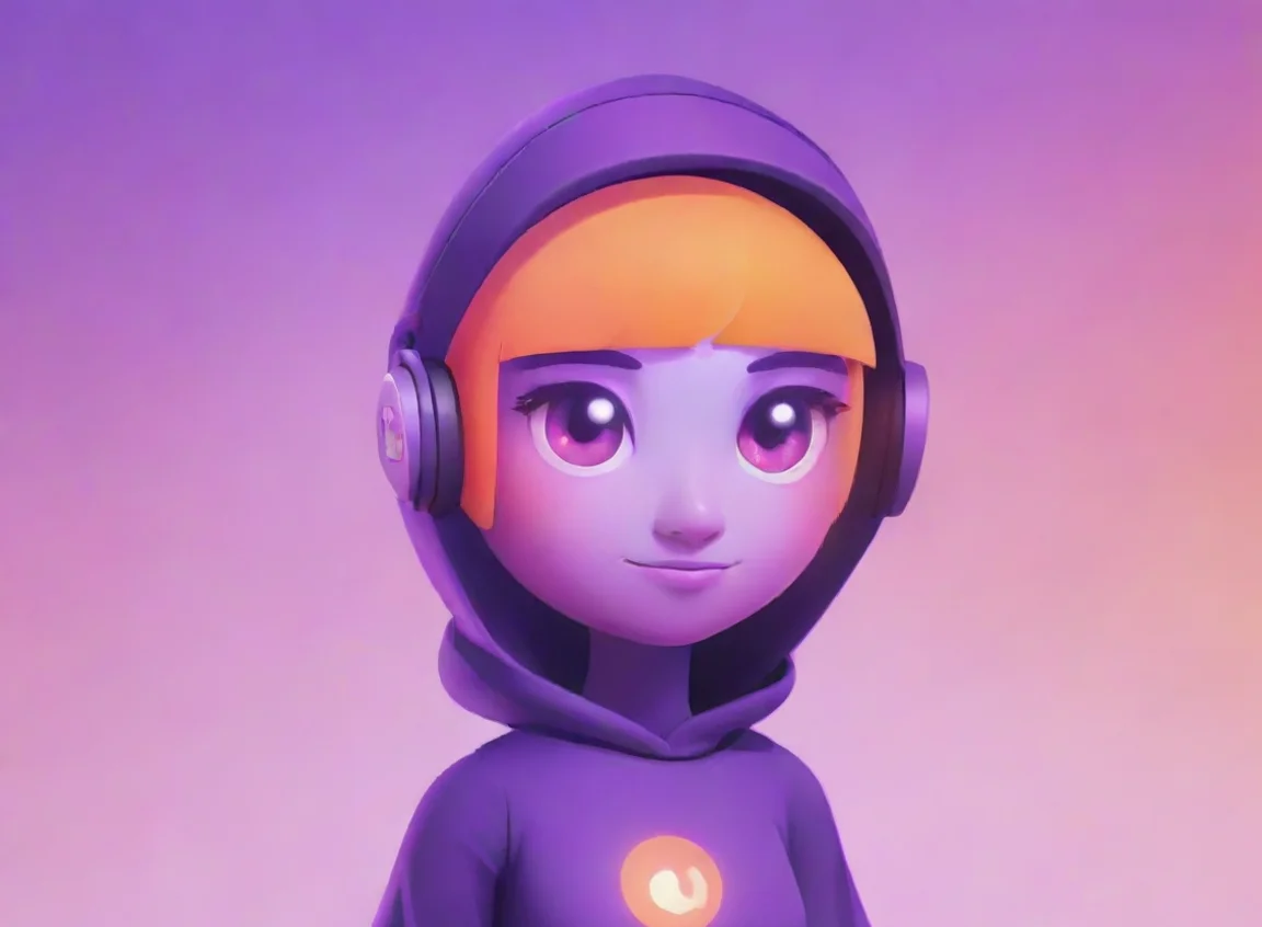 aihigh contrast netwrck ai character social net poster appstore draws the eye interesting characters orangepurple gradient interesting 4 landscape43