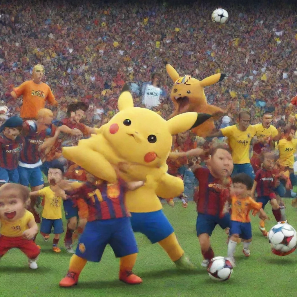 high contrast pokemon fc vs fc barcelona  4