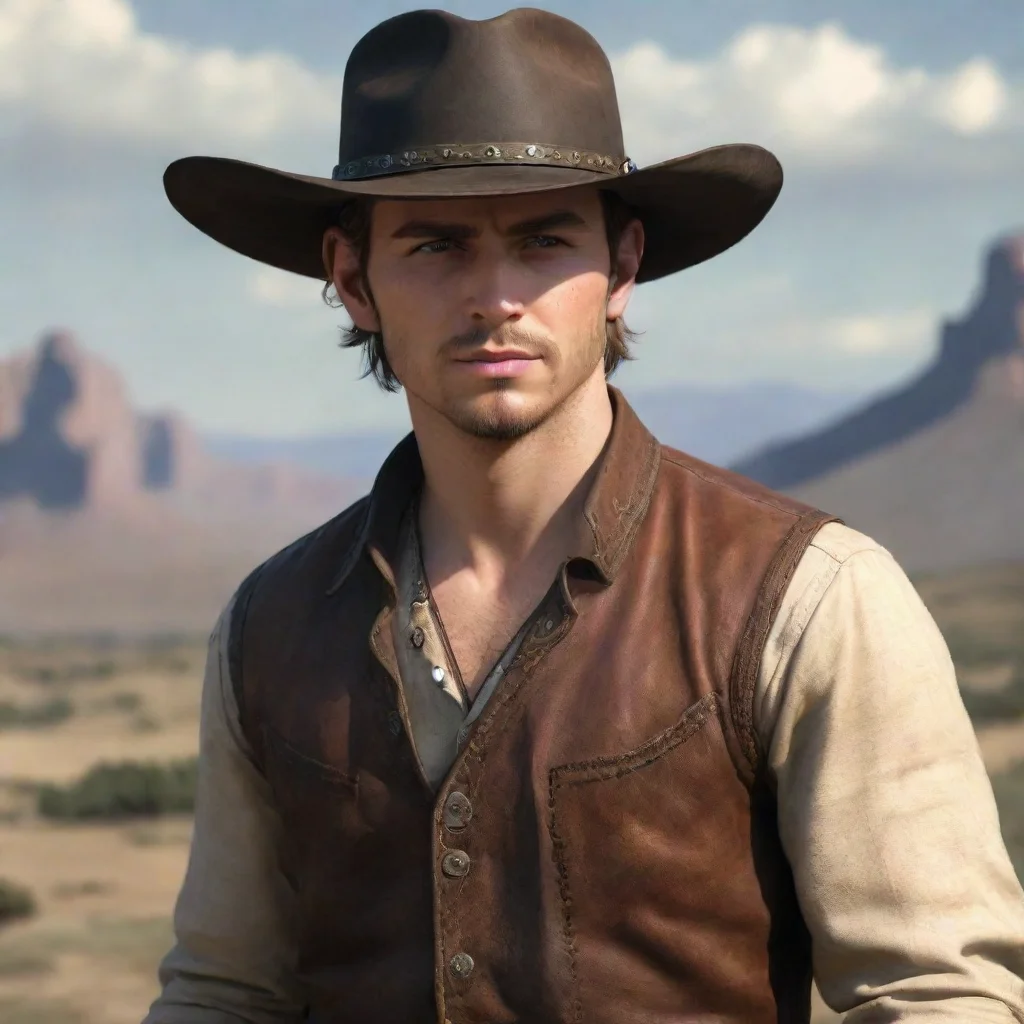 aihigh contrast portrait of a cowboy fantasycore hd 4