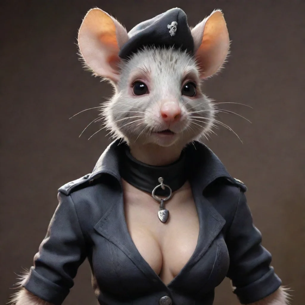 aihigh contrast seductive female anthropomorphic furry rat punk neo nazis 4