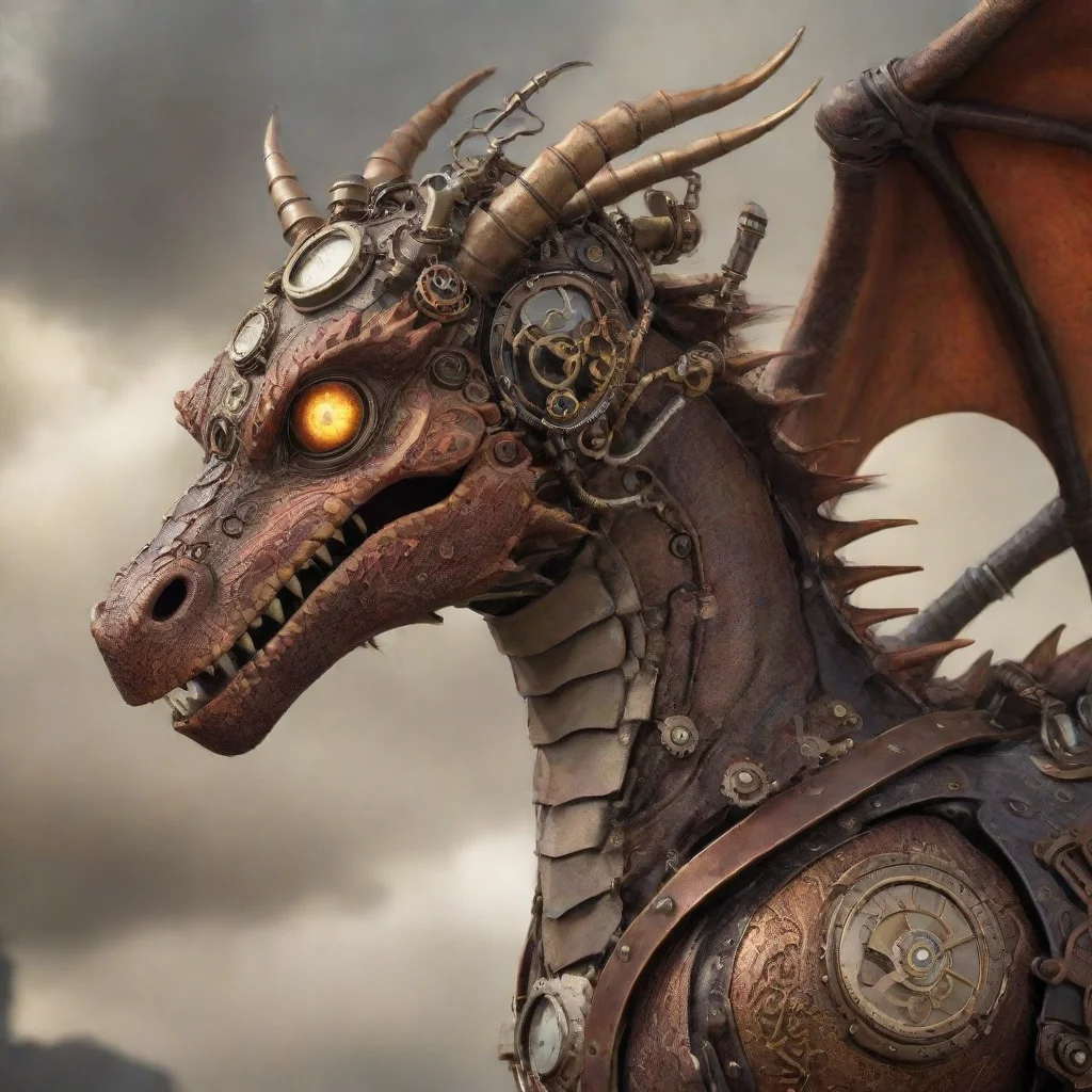 aihigh contrast steampunk dragon 4