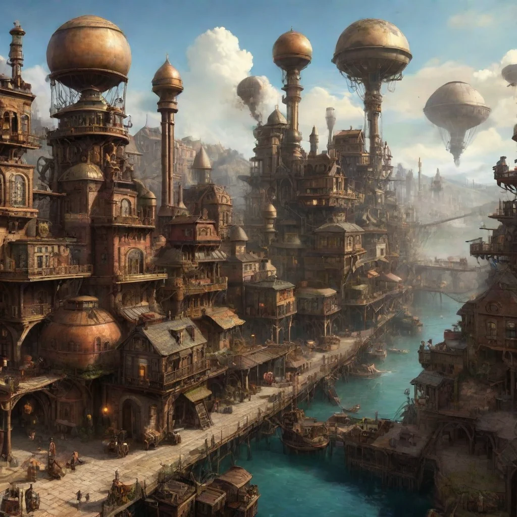 aihigh contrast steampunk venus colony town epic hd artistic bestundefined 4