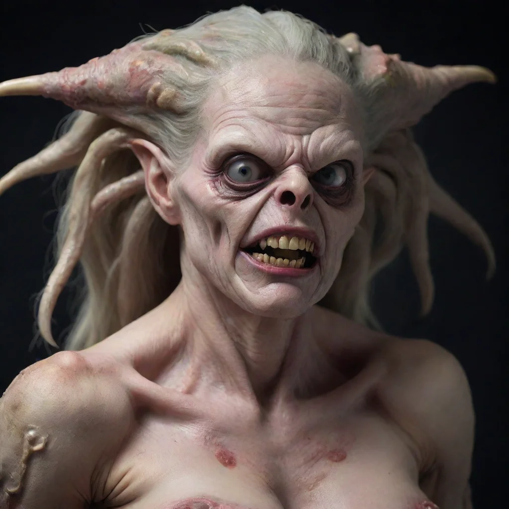 aihigh contrast suductive grotesque female monster 4