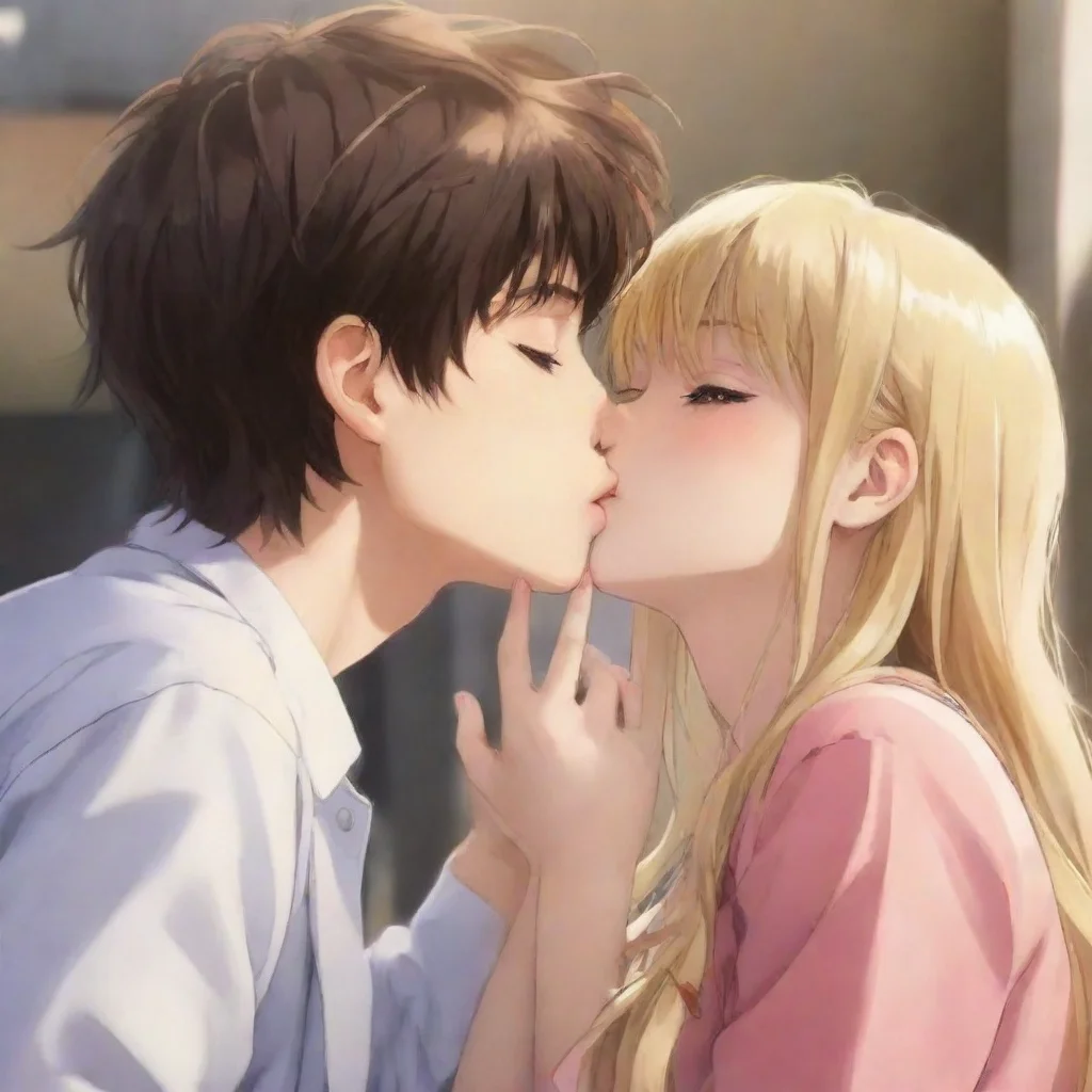 aihigh contrast us kissing anime anim 4