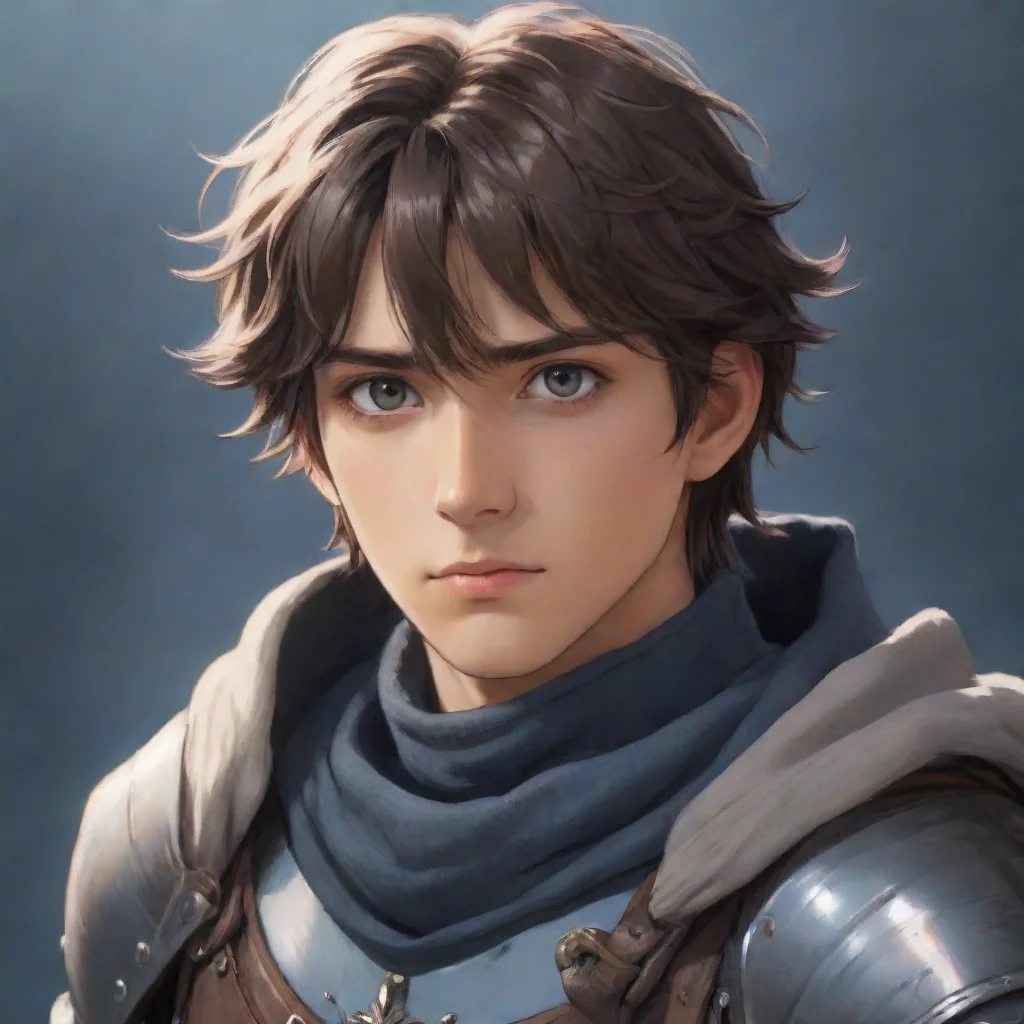aihigh contrast wanderer western knight handsome hd ghibli vibe strong vibe stunning eyes clear  4