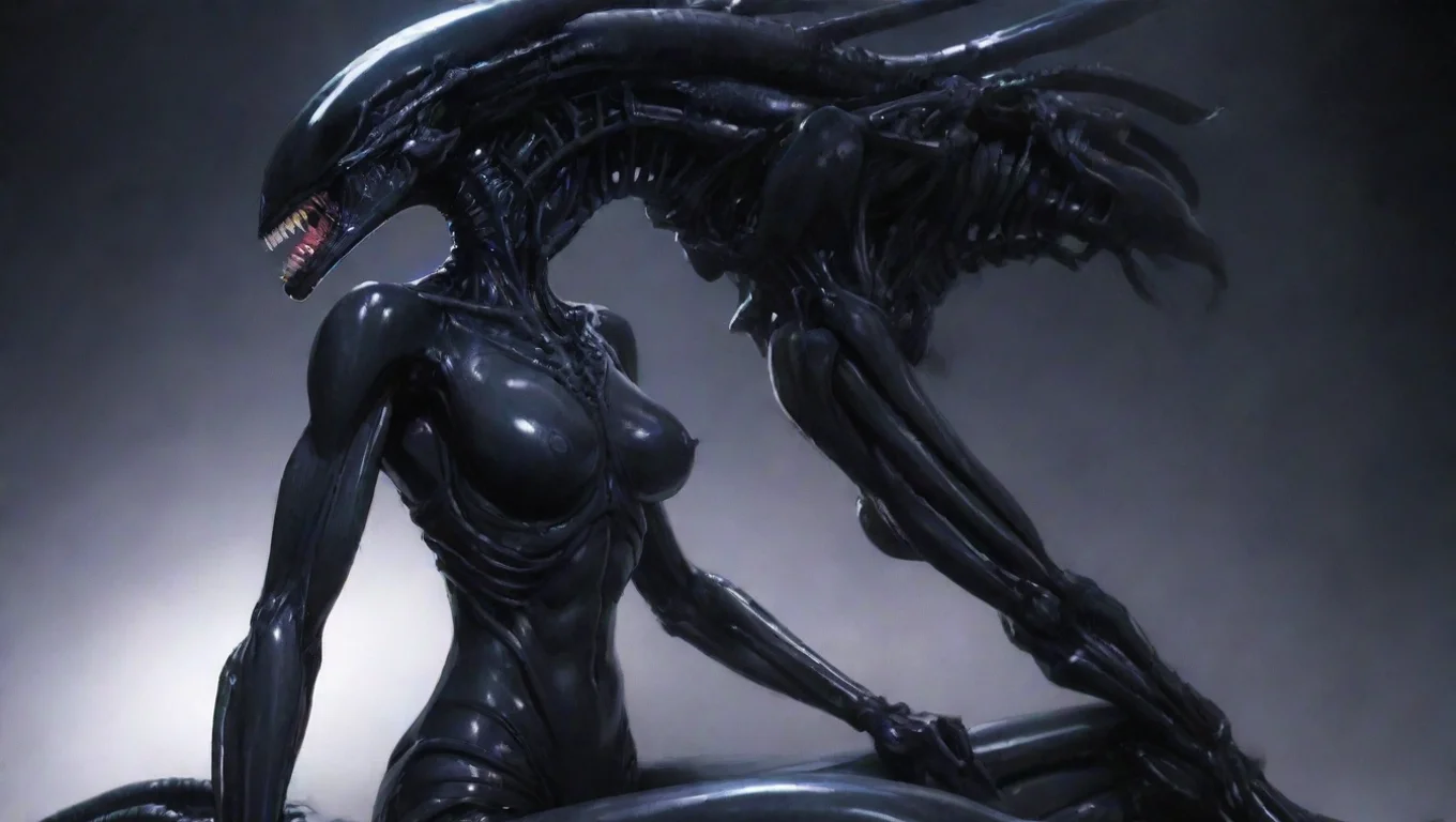 aihigh contrast xenomorph queen seductive anime sweet 4 widescreen