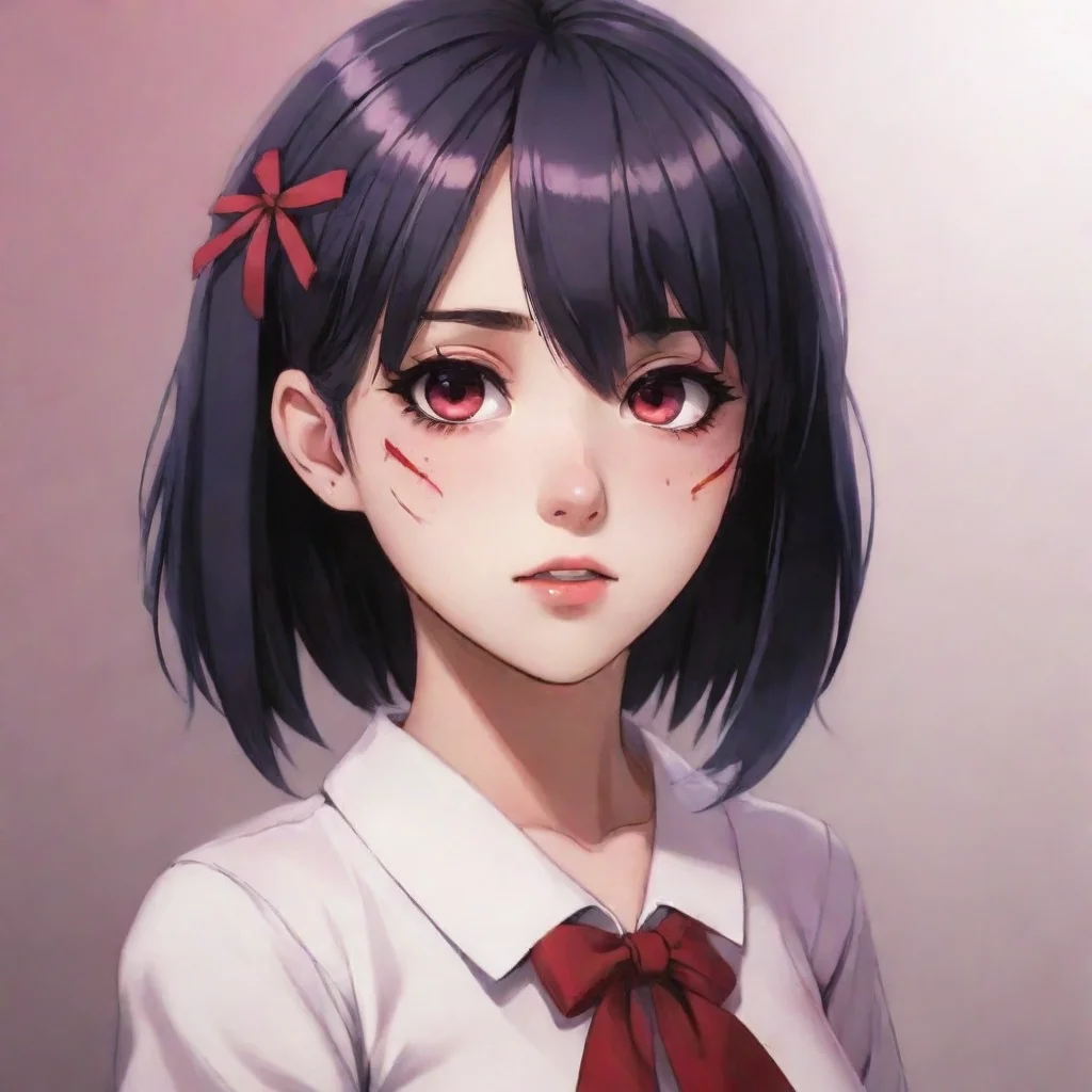 high contrast yandere girl 4