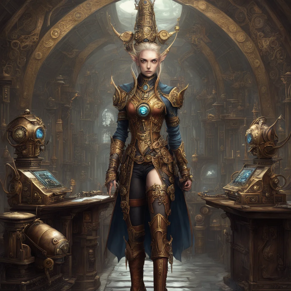 aihigh elf digital world computerscience steampunk