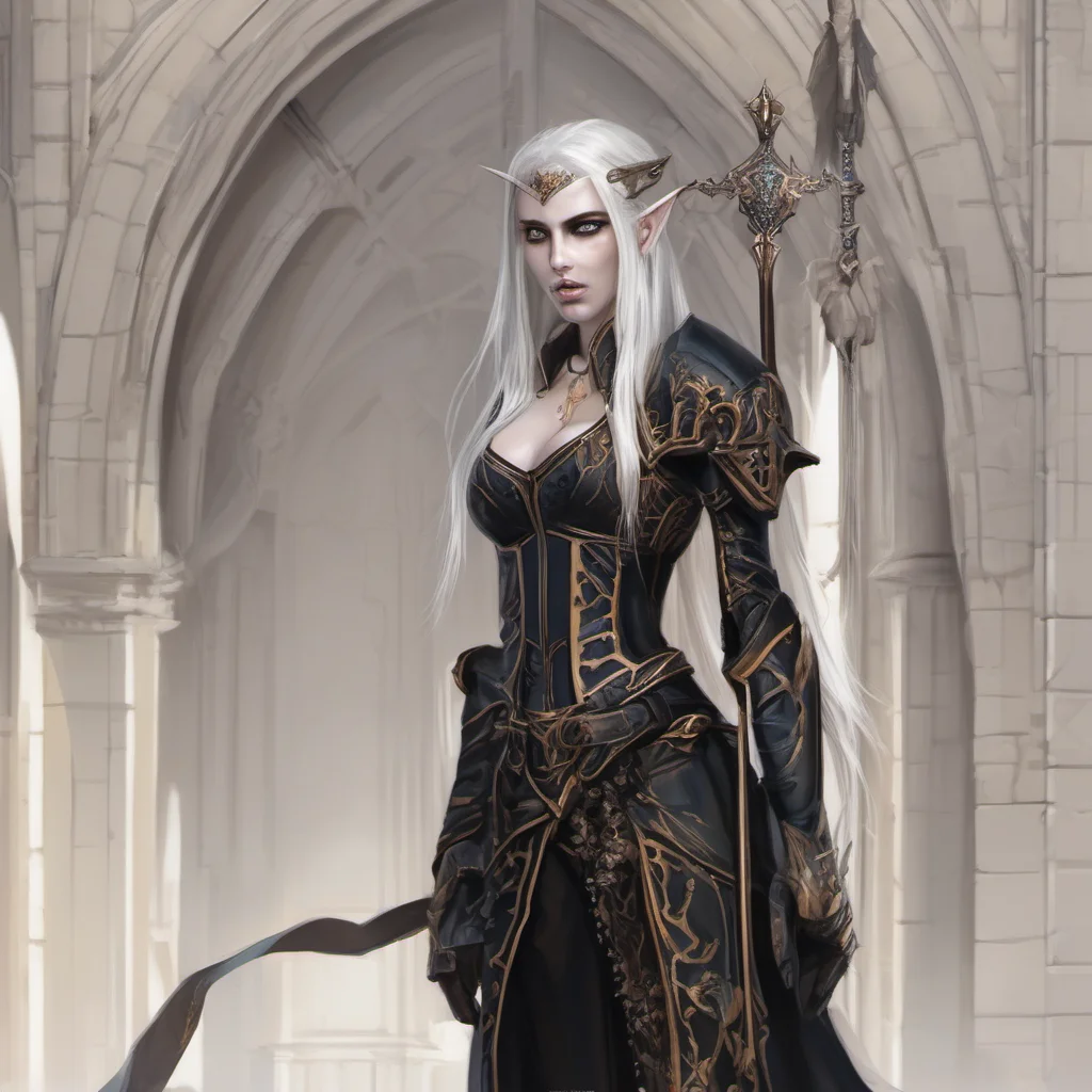 aihigh elf femaly gothic 
