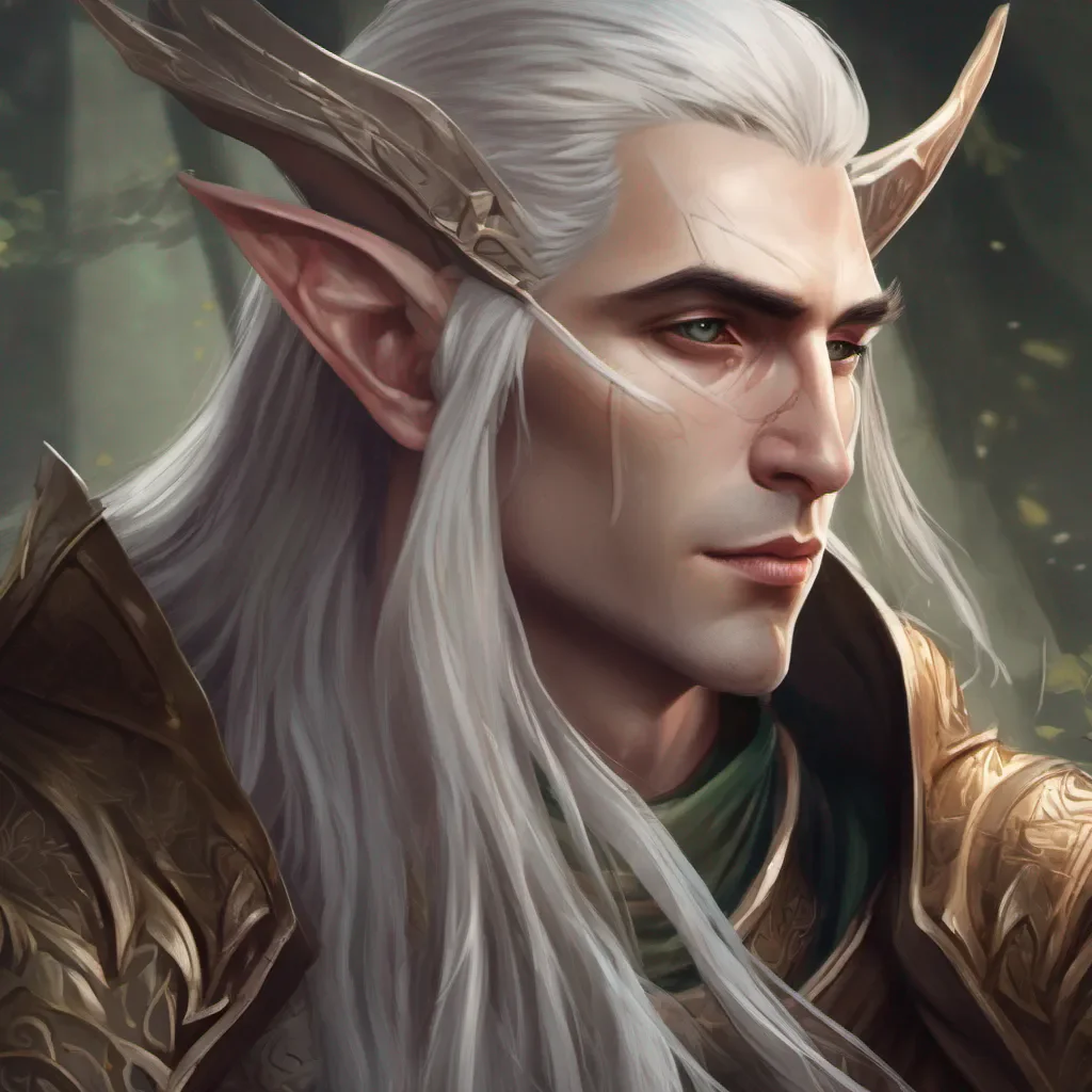 high elf portrait fantasy male