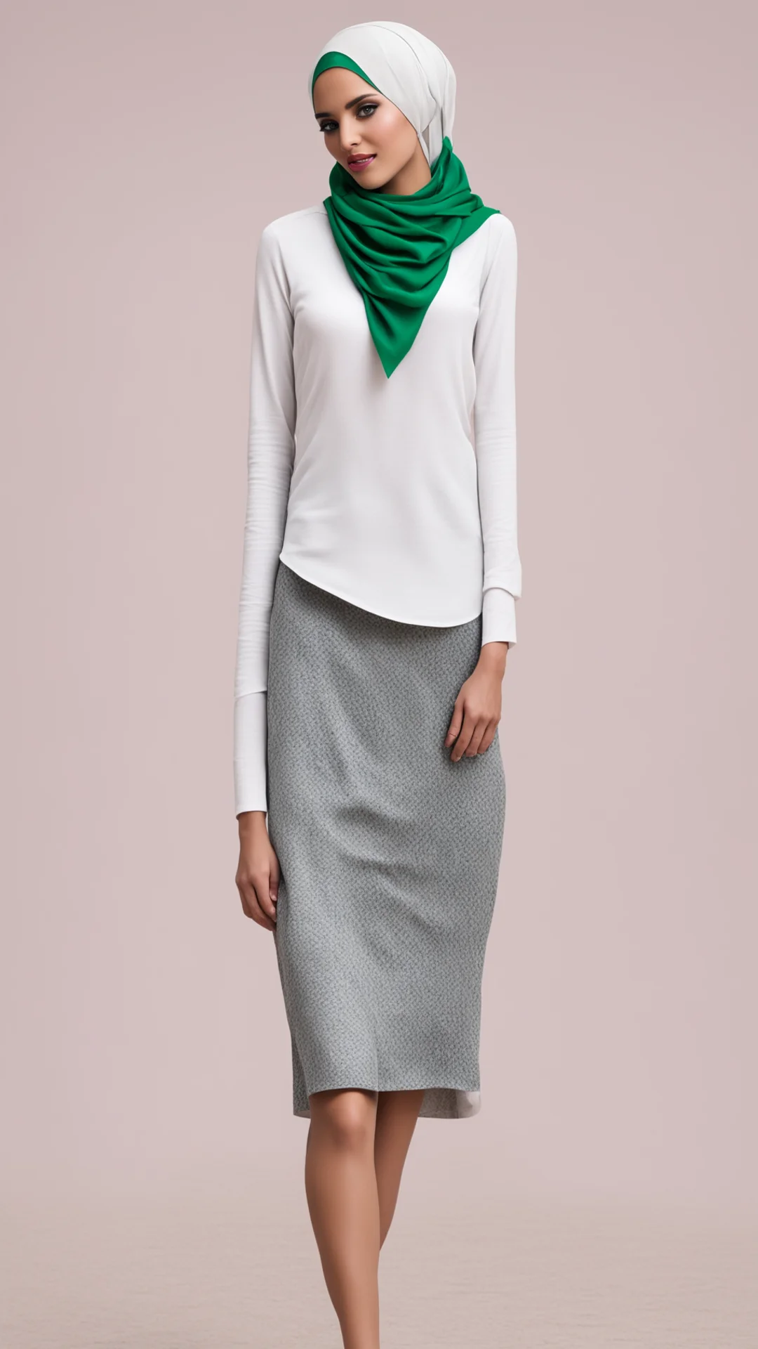 aihijabi muslim girl wearing miniskirt amazing awesome portrait 2 tall