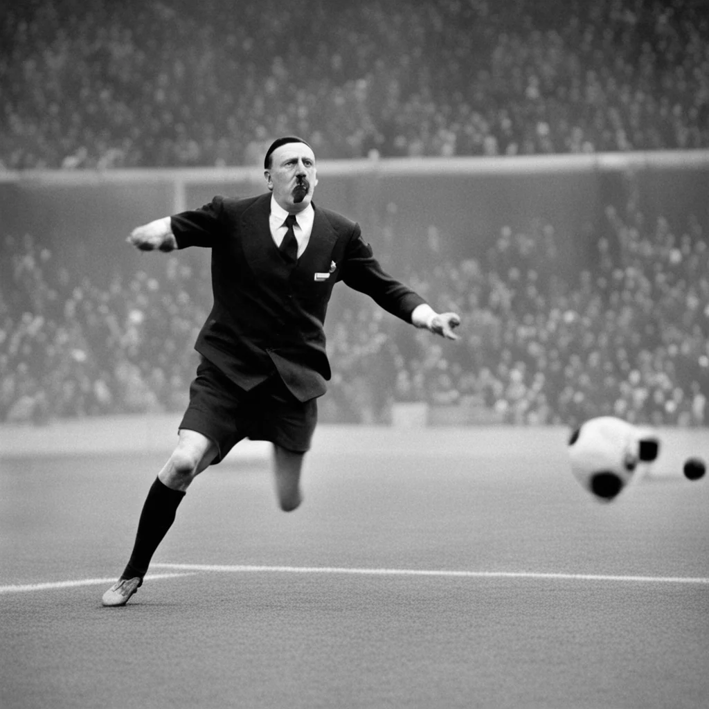 aihitler scoring a goal amazing awesome portrait 2