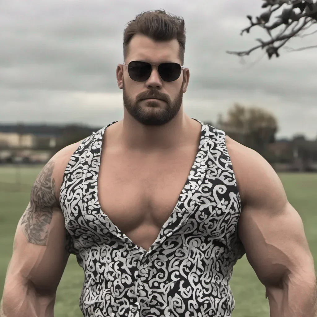 huge hunky man amazing awesome portrait 2