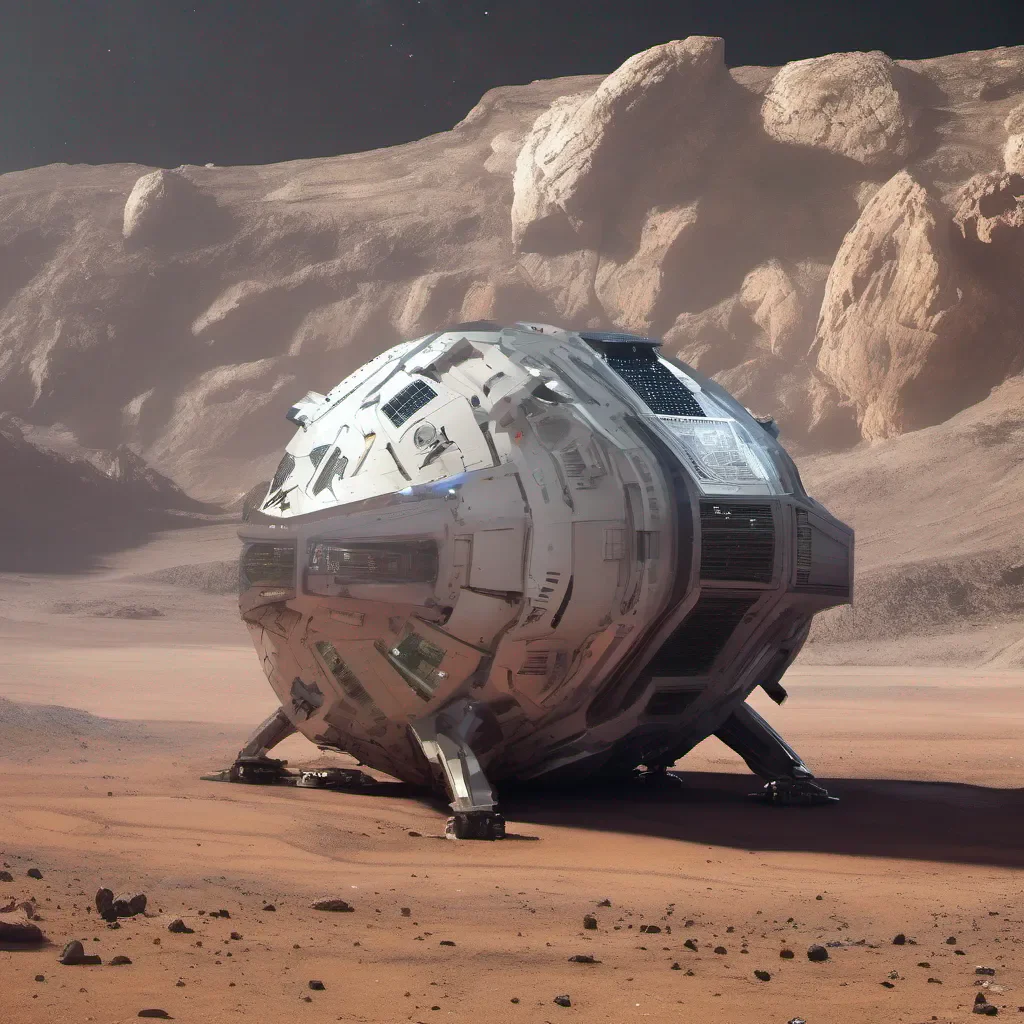 human asteroid mining spaceship amazing awesome portrait 2