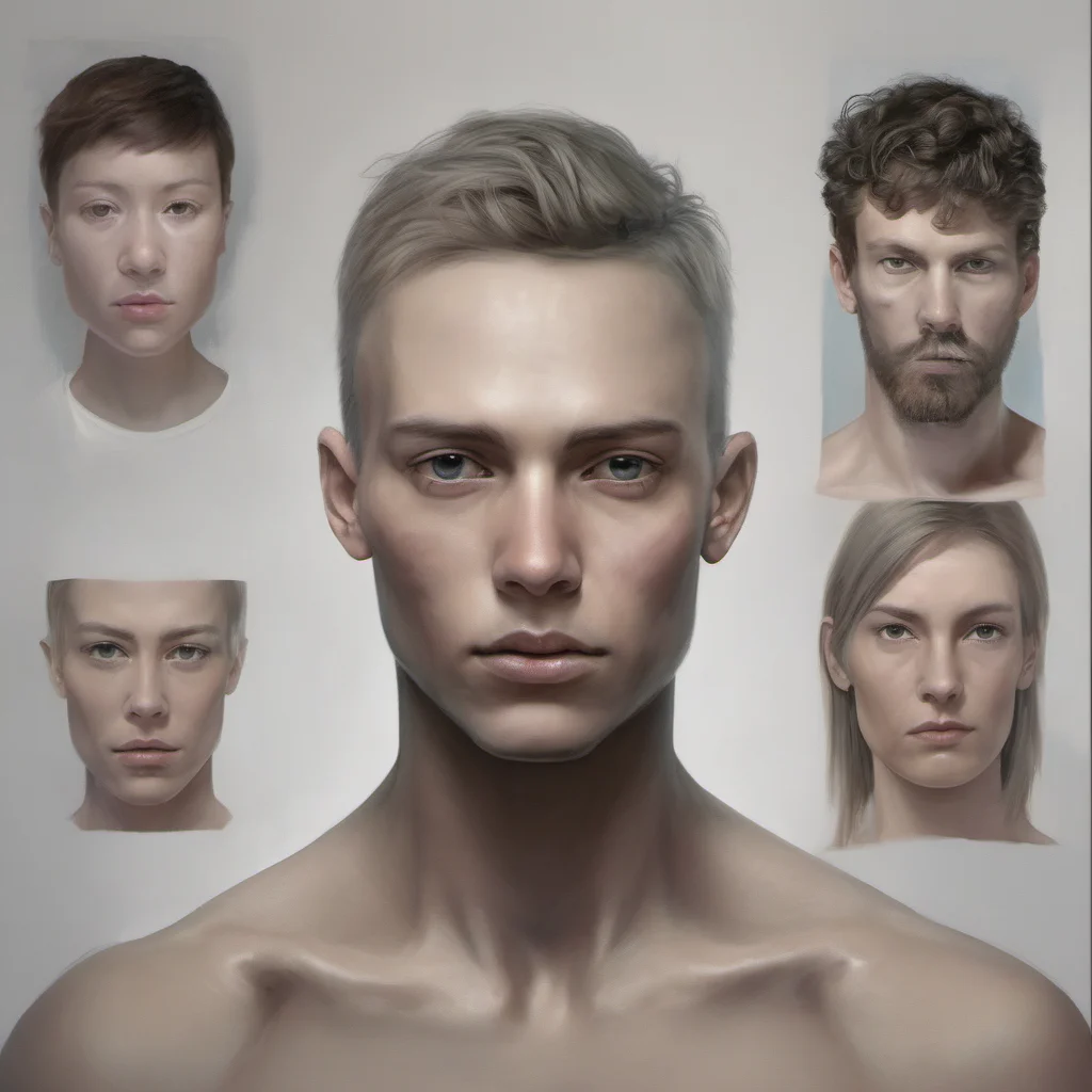 human portrait half male half female amazing awesome portrait 2
