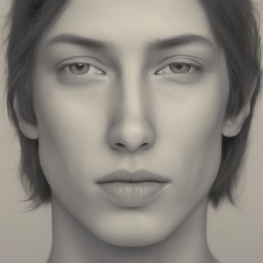 human portrait half male half female good looking trending fantastic 1