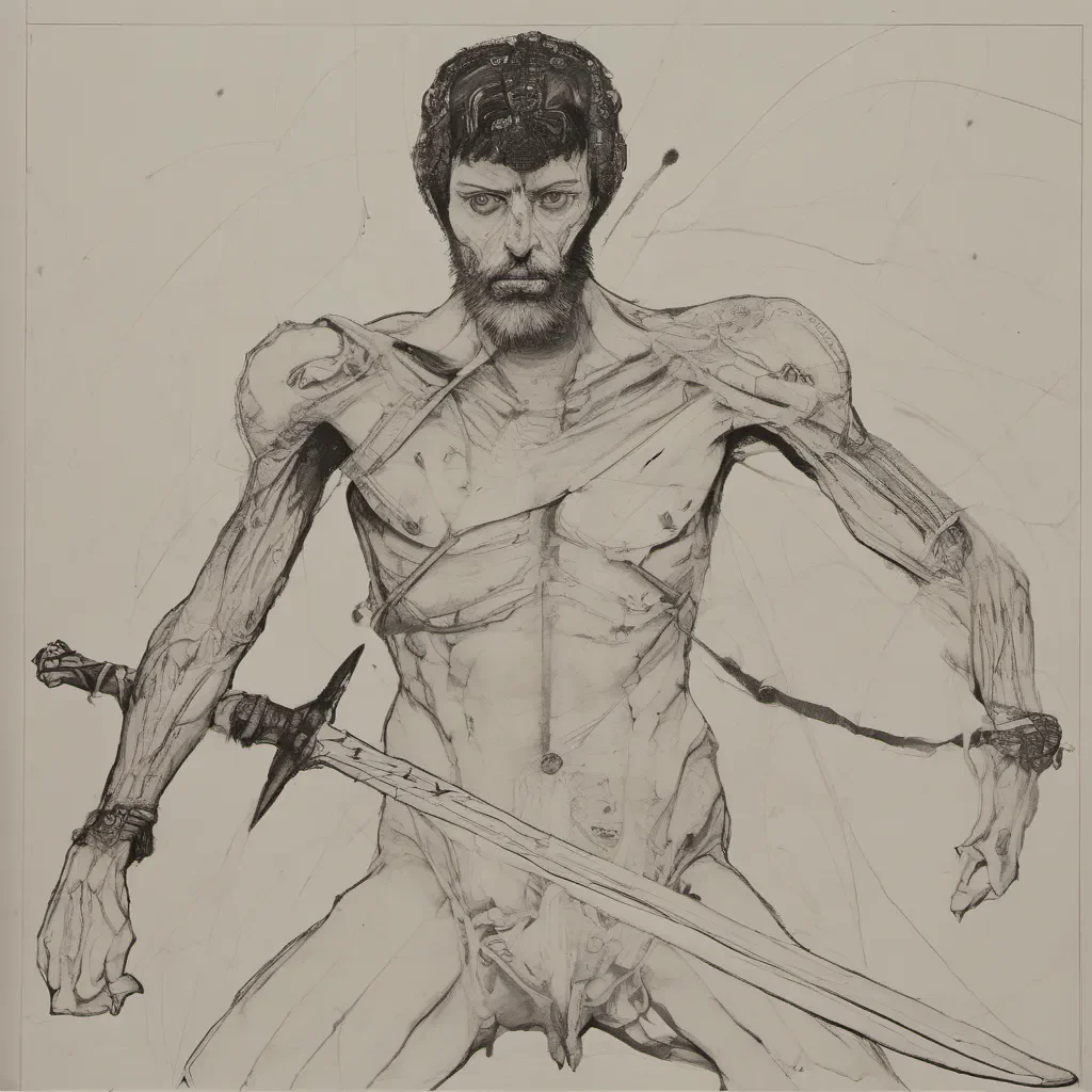 humano con espadas amazing awesome portrait 2