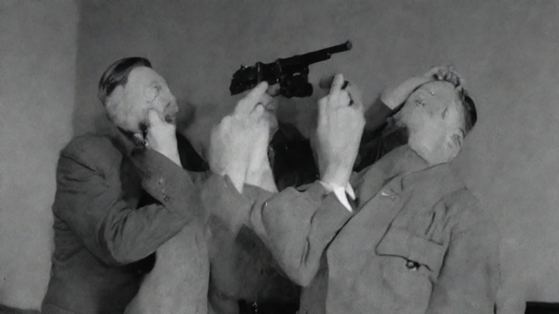 image of adolf hilter shooting himself on the head comitting suicide with a gun hdwidescreen