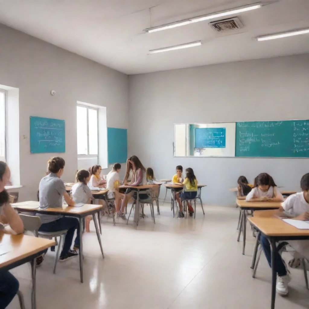 aiimagens de escola futurista com uso de ia