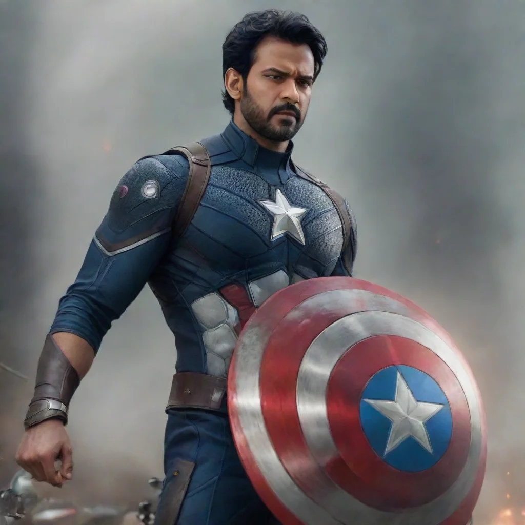 aiimagine prabhas as captain america