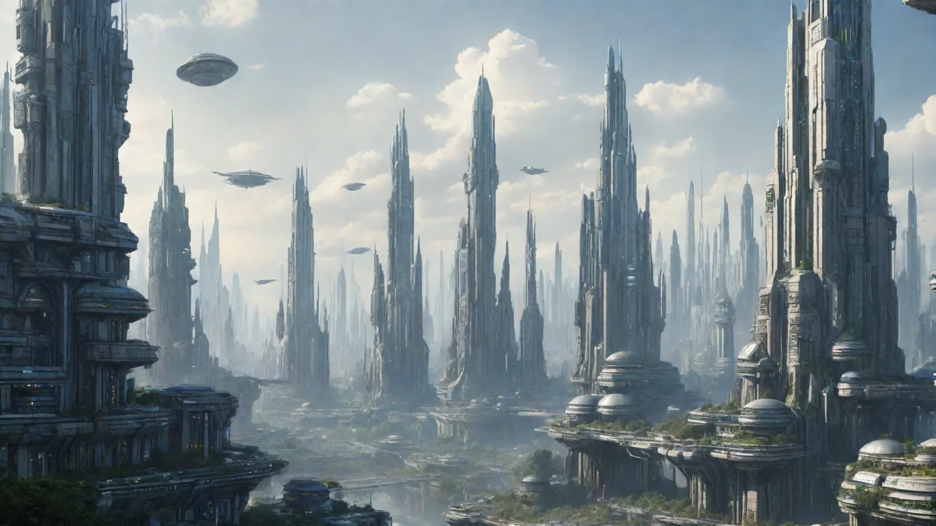 aiimperial futuristic city landscape hdwidescreen